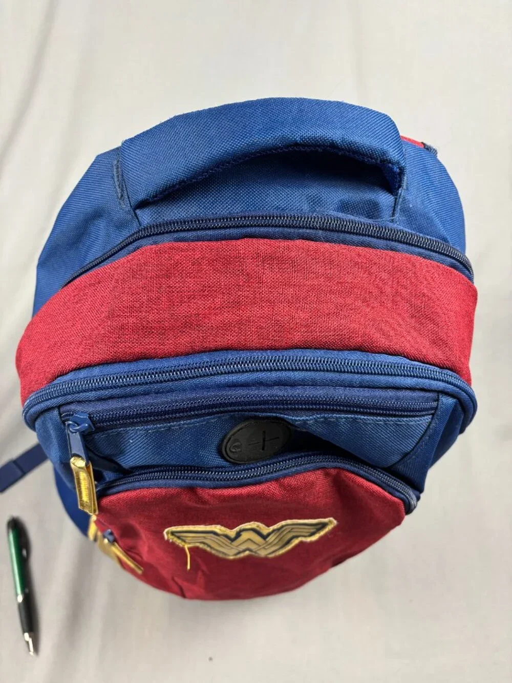 Wonder Woman Backpack DC Comics Red Blue Logo School Student Laptop Book Bag